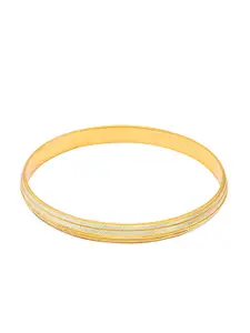 bodha Men Gold-Plated Dual Tone Kada Bracelet