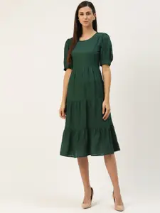 BRINNS Green A-Line Midi Dress