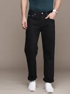 Calvin Klein Jeans Men Black Pure Cotton Straight Fit Jeans