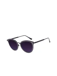 Chilli Beans Women Black Lens & Black Cateye Sunglasses with UV Protected Lens