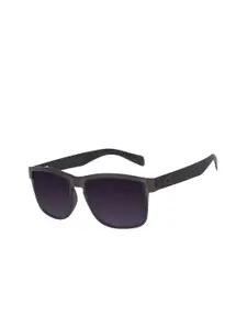 Chilli Beans Men Purple Lens & Black Square Sunglasses with UV Protected Lens