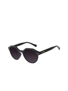 Chilli Beans Women Black Lens & Black Round Sunglasses with UV Protected Lens