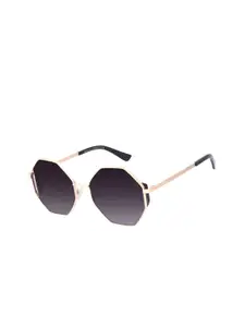 Chilli Beans Women Black Lens & Gold-Toned Other Sunglasses with UV Protected Lens