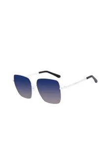 Chilli Beans Women Blue Lens & Silver-Toned Sunglasses with UV Protected Lens OCMT31278321