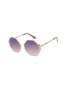 Chilli Beans Women Purple Lens & Gold-Toned Sunglasses with UV Protected Lens OCMT31732039