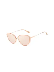 Chilli Beans Women Beige Lens & Rose Frame Cat Eye Sunglasses OCCL32982395