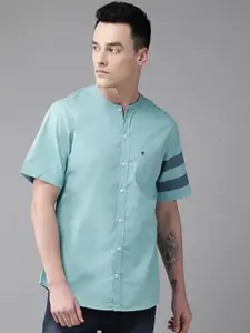 Hubberholme Men Blue Standard Casual Shirt