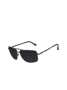 Chilli Beans Men Black Lens & Black Rectangle Sunglasses with UV Protected Lens