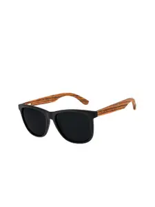 Chilli Beans Men Black Lens & Black Square Sunglasses with UV Protected Lens OCCL33350131