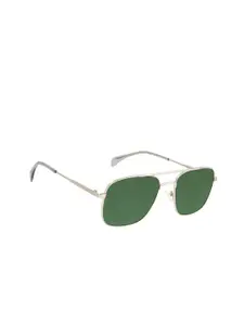 Chilli Beans Men Green Lens & Silver-Toned Sunglasses with UV Protected Lens OCMT32121507