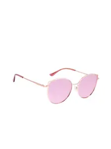 Chilli Beans Women Pink Lens & Rose Gold-Toned Sunglasses UV Protected Lens OCMT30629595