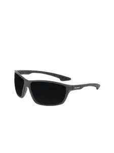 Chilli Beans Men Black Lens & Black Aviator Sunglasses with UV Protected Lens