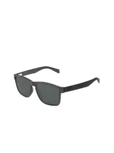 Chilli Beans Men Grey Lens & Black Square Sunglasses with UV Protected Lens