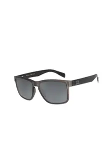 Chilli Beans Men Black Lens & Brown Square Sunglasses with UV Protected Lens
