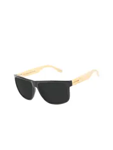 Chilli Beans Men Black Lens & Black Square Sunglasses with UV Protected Lens OCCL33360101
