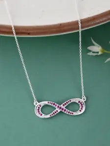 Studio Voylla Pink  925 Sterling Silver Necklace