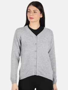 Monte Carlo Women Grey Cardigan Sweaters