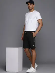Louis Philippe ATHPLAY Men Black Solid Shorts