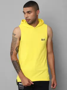 Allen Solly Tribe Men Yellow & sunny Solid sleeveless  T-shirt