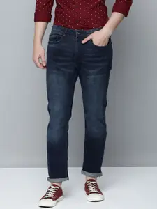 Flying Machine Men Slim Straight Fit Mid-Rise Light Fade Clean Look Stretchable Jeans