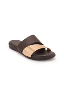 Style Shoes Women Brown Open Toe Flats