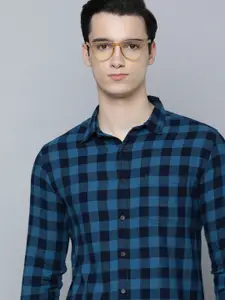 Flying Machine Men Slim Fit Buffalo Checks Opaque Pure Cotton Casual Shirt