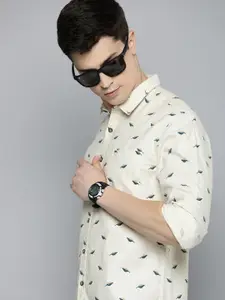 Flying Machine Pure Cotton Slim Fit Printed Casual Shirt