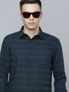 Flying Machine Men Geometric Printed Slim Fit Pure Cotton Casual Shirt