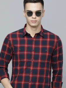 Flying Machine Men Slim Fit Checked Pure Cotton Casual Shirt