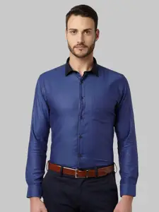 Park Avenue Men Dark Blue Slim Fit Formal Shirt