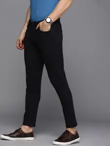 Louis Philippe Jeans Men Black Slim Fit Low-Rise Stretchable Jeans