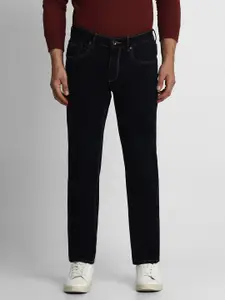 Louis Philippe Jeans Men Blue Matt Slim Fit Mid-Rise Light Fade Stretchable Jeans