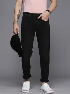 Louis Philippe Jeans Men Black Slim Fit Low-Rise Stretchable Jeans