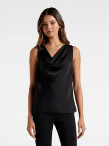Forever New Black Cowl Neck Top