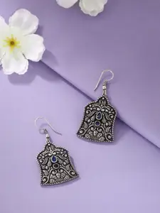 kashwini Silver-Toned Classic Drop Earrings