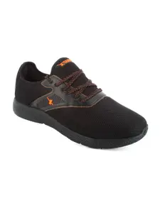 Sparx Men Black Mesh Running Shoes