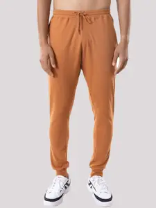 Gloot Gloot Men Brown Solid Cotton Joggers