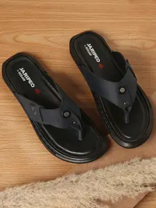 Buckaroo Men Navy Blue Jaripeo Vegan Leather Comfort Sandals