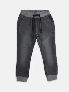 Pantaloons Junior Boys Grey Jogger Light Fade Jeans