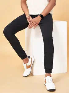 Ajile by Pantaloons Men Black Solid Slim Fit Joggers