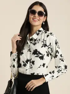 encore by INVICTUS Women Floral Printed Casual Shirt