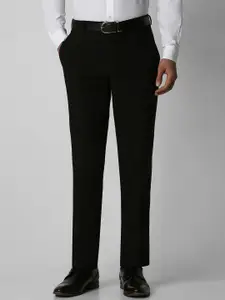 Van Heusen Men Black Slim Fit Trousers