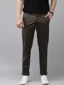 Van Heusen Men Coffee Brown Slim Fit Chinos