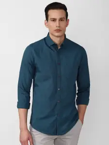 Van Heusen Sport Men Blue Slim Fit Casual Shirt
