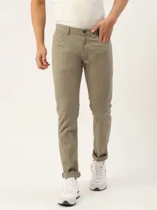 Peter England Men High IQ Skinny Fit Trousers