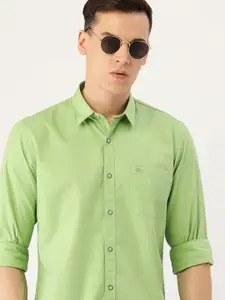 Peter England Slim Fit Pure Cotton Casual Shirt