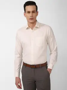 Van Heusen Men Cream-Coloured Casual Shirt