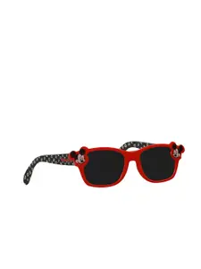 Disney Boys Grey Lens & Red Square Sunglasses with Polarised and UV Protected Lens