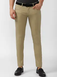 Peter England Casuals Men Khaki Skinny Fit Chinos Trousers