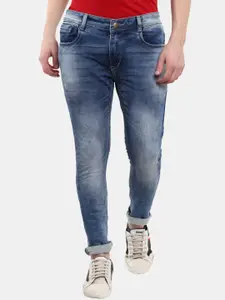 V-Mart Men Blue Classic Slim Fit Heavy Fade Jeans